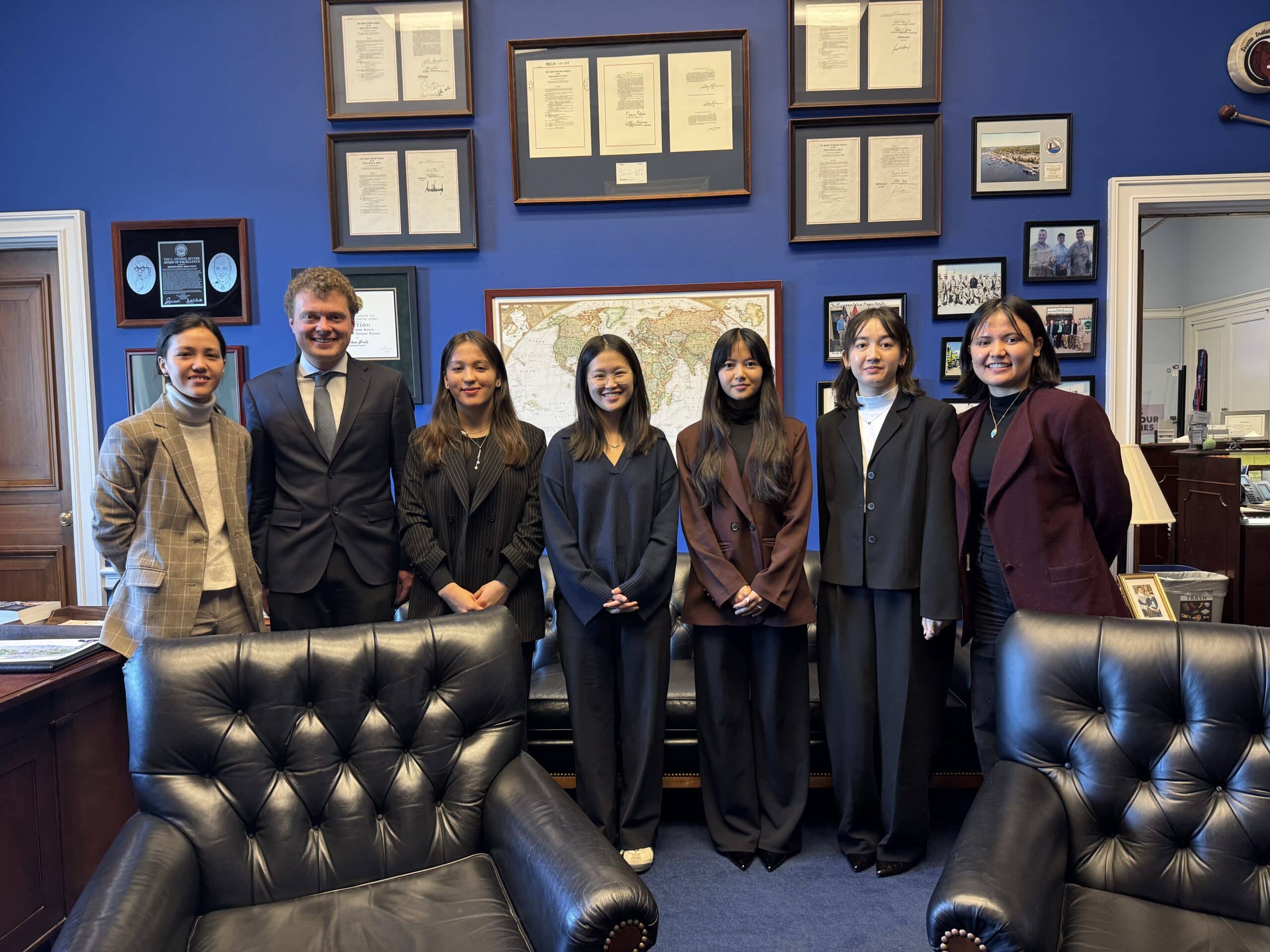ASRF students with Catherine Liu, Senior Legislative Assistant to Ranking Member Adam Smith