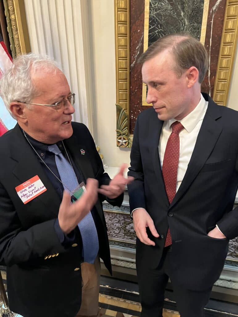 ASRF President Steve Gates meeting with National Security Advisor Jake Sullivan at the White House