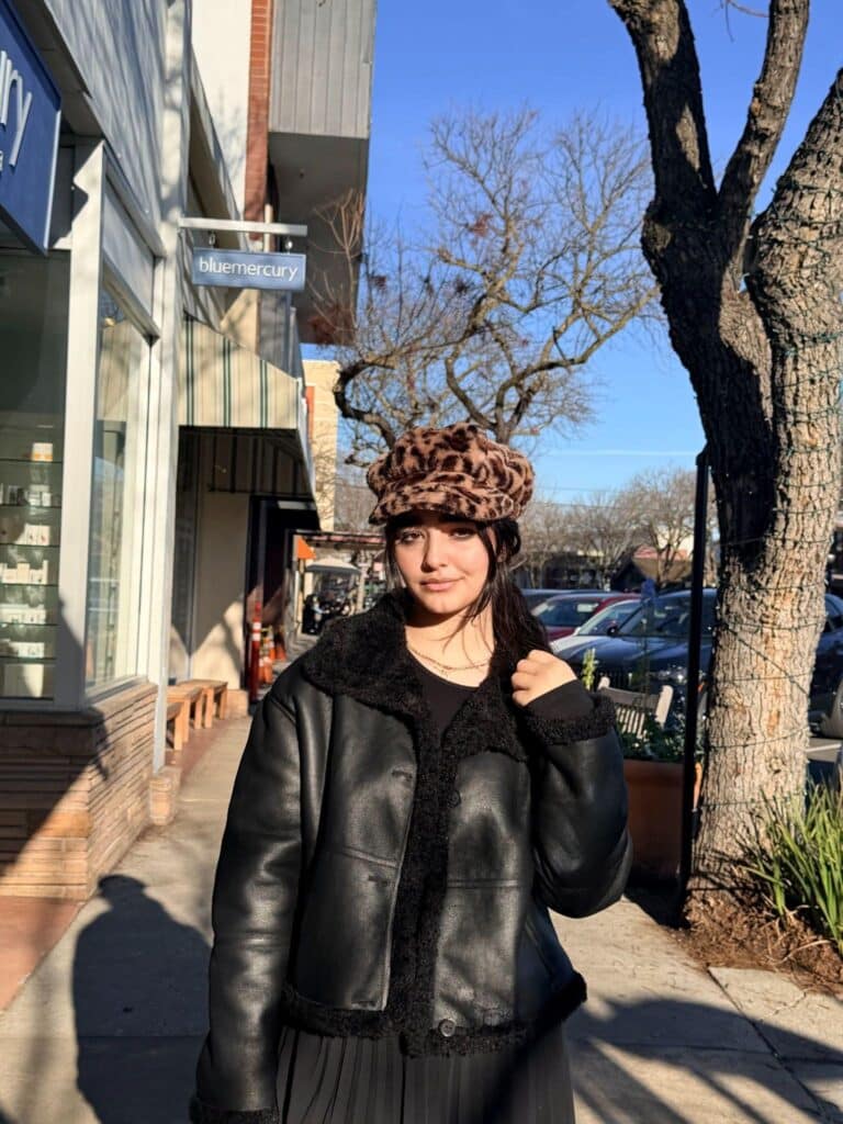 Sahar, an ASRF student, photographed outdoors
