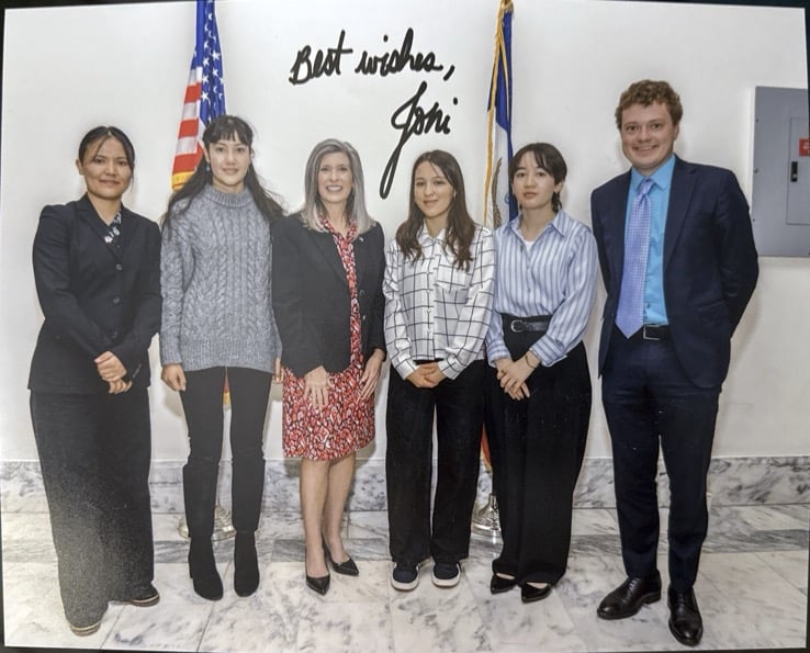 ASRF students with Senator Joni Ernst of Iowa