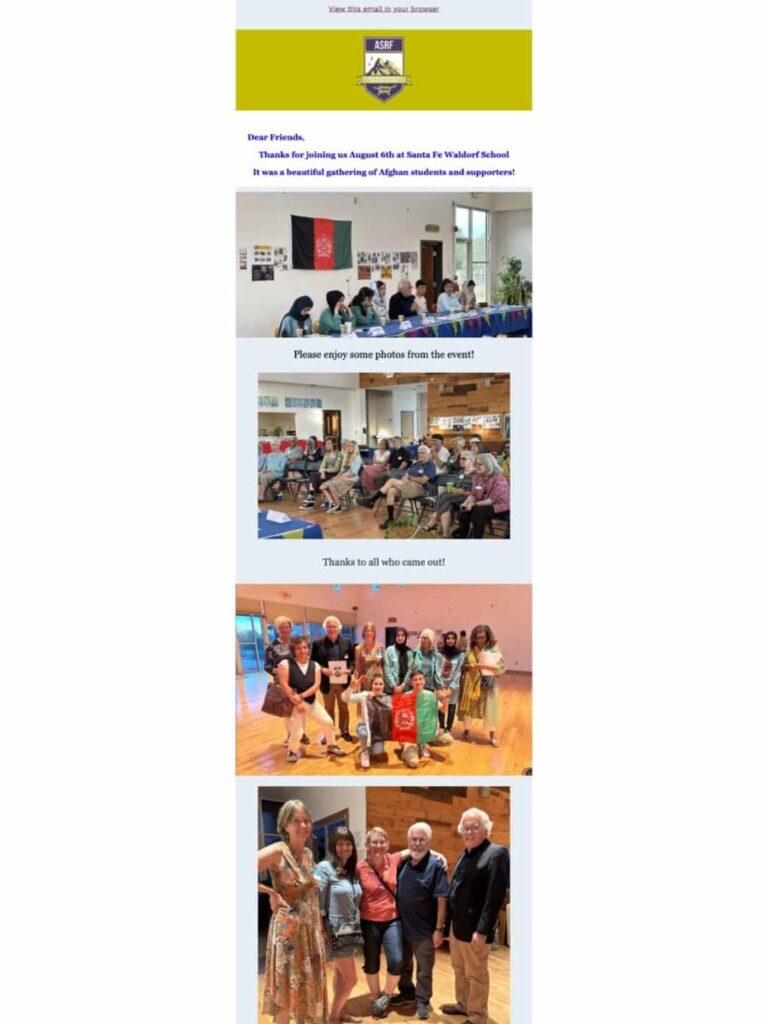 Cover of the ASRF newsletter: What a Wonderful Evening